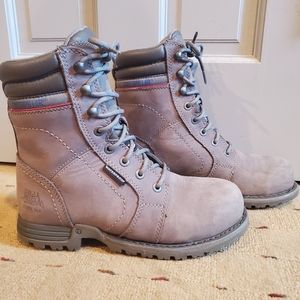 Caterpiller Women's Echo Waterproof Steel Toe Work Boot Size 7.5 Frost Gray